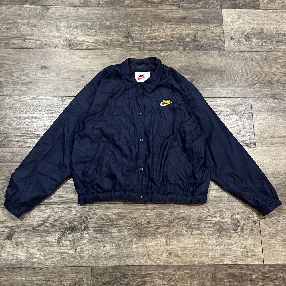 Vintage 90s Nike Windbreaker Jacket Blue - Youth Large 12-14 94 Women’s Small